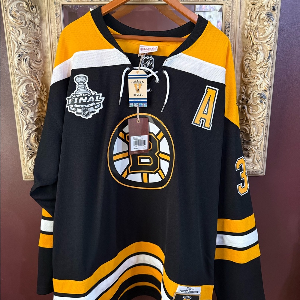 NHL Boston Bruins Stanley Cup Patrice Bergeron Jersey